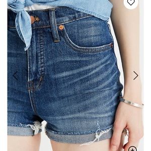 Madewell High-rise denim shorts in glen oaks wash